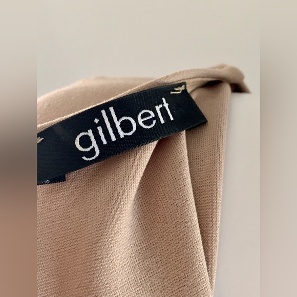 Mendecino Bodycon Executive Dress in Nude - Picture 4 of 4